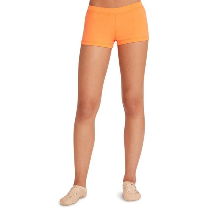 Capezio Women's Boy Cut Low Rise Shorts | Style: TB113 - Day Glo Orange