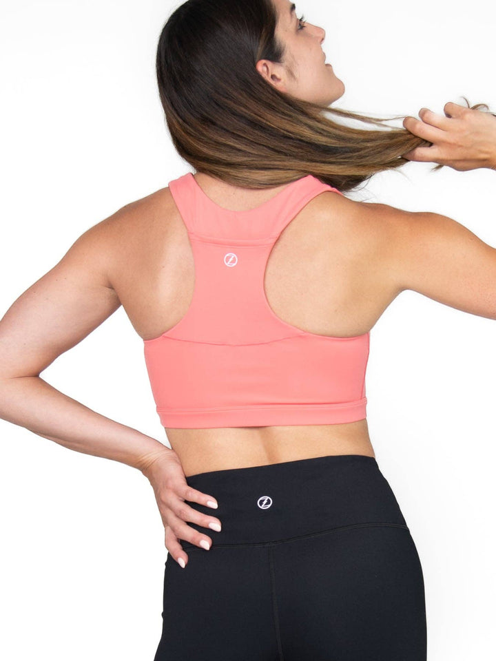 Short Bra W/ Powermesh Insert Back Pocket By Casa Zeta-Jones - Closeout