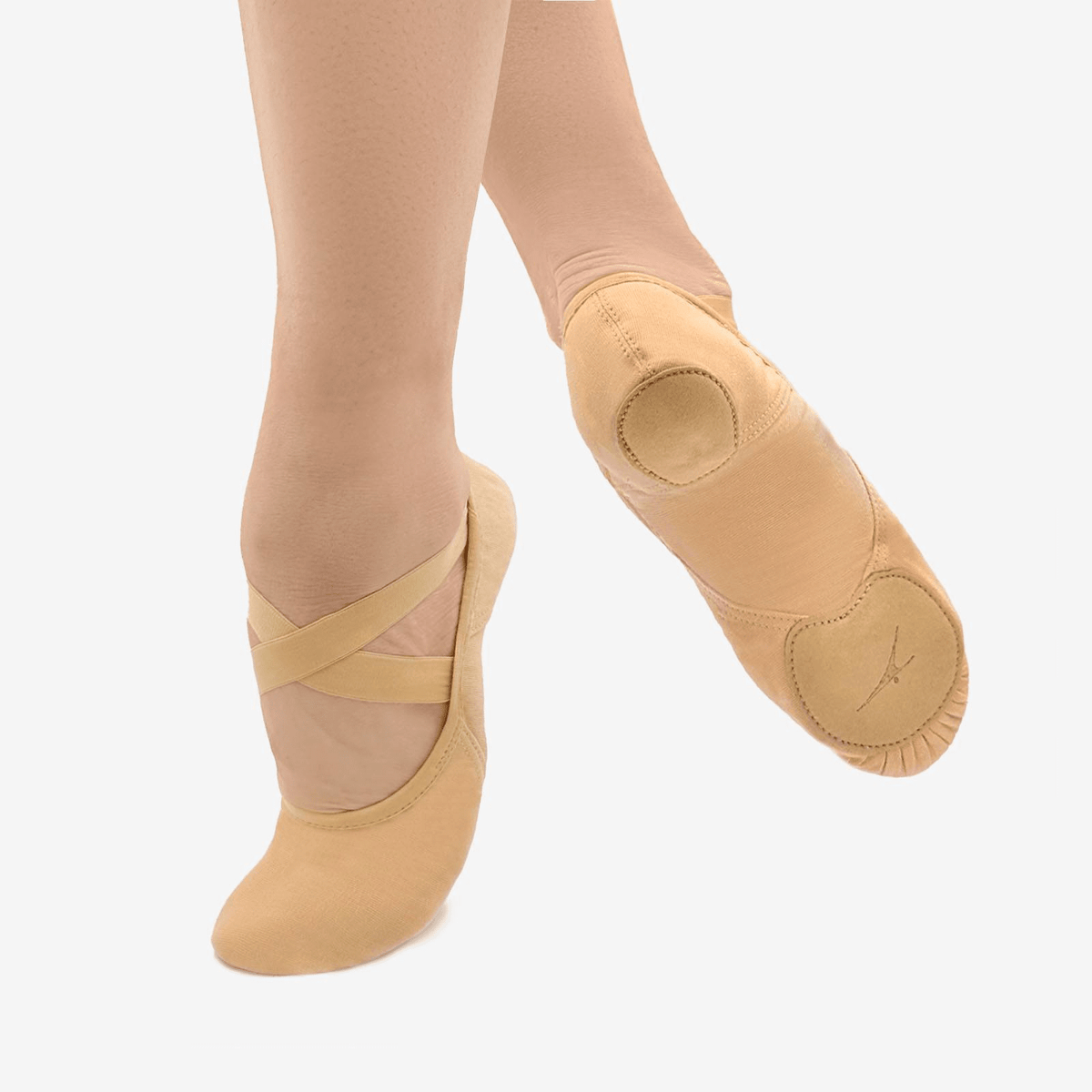 So Danca SD140 Diamond Vegan Split Sole Canvas Ballet Shoe Sand