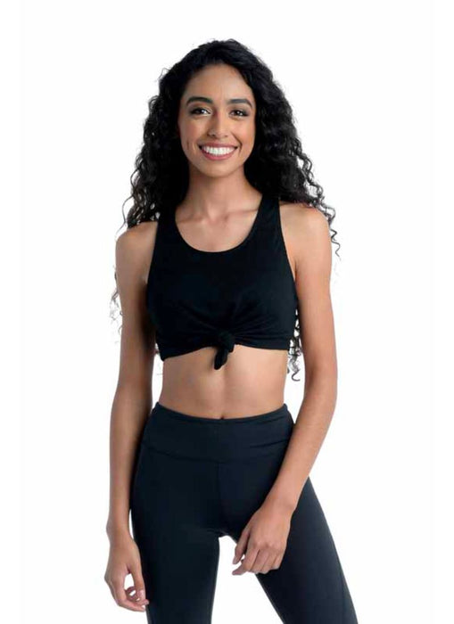 Danz N Motion 20302A Ribbed Top Black - Front