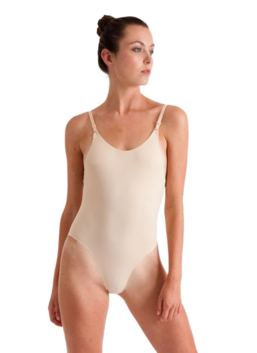 Silky Seamless Low back Camisole Leotard - Nude