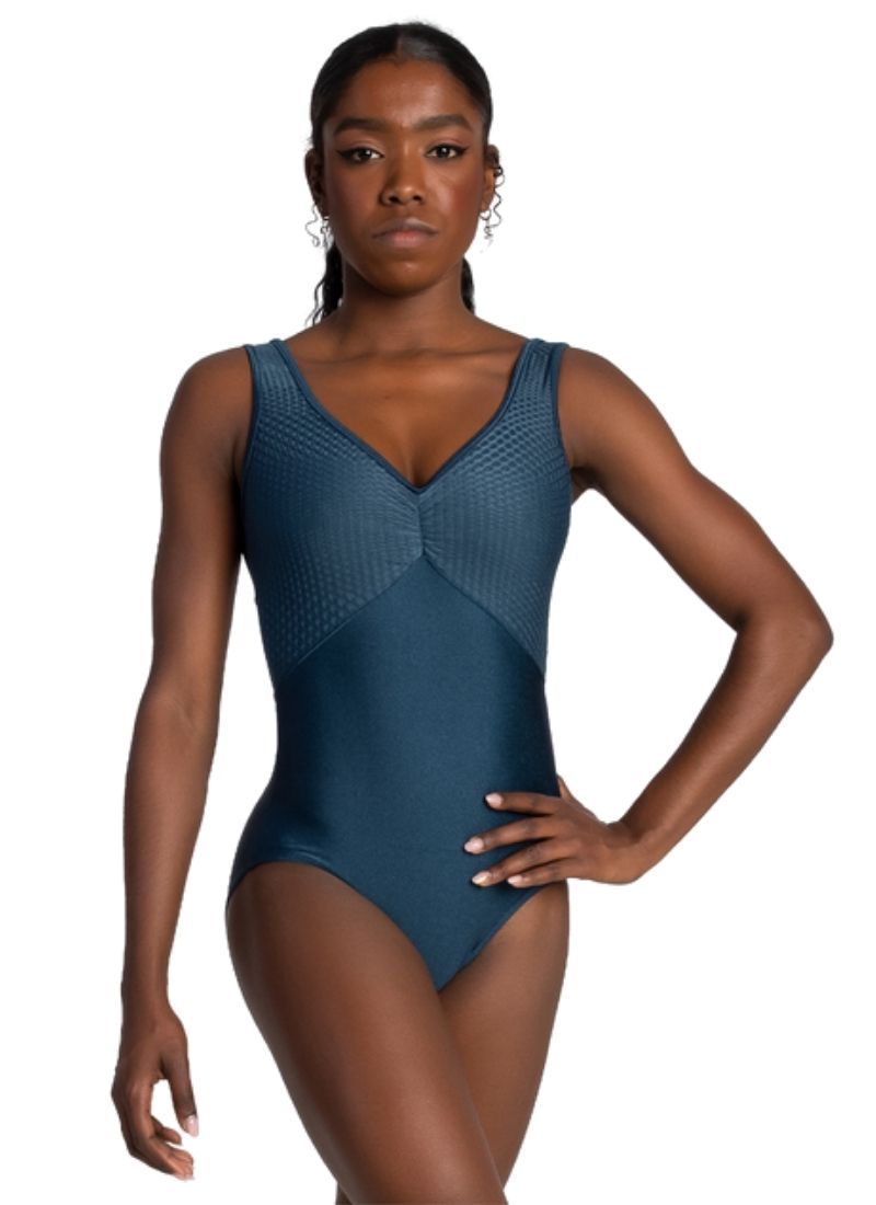 So Danca SDE-1944 Rose Tank Leotard Front - Dark Night