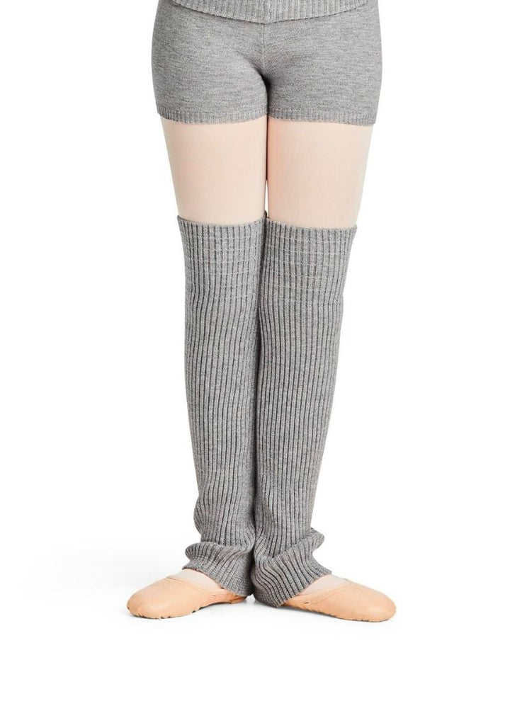 Capezio CK10955C Children's 18" Legwarmers - Heather Grey