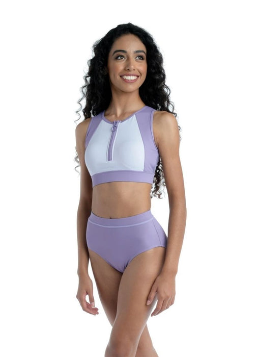 Danz N Motion 21410A/C High Waisted Briefs Purple - Front