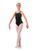 Bloch CL4147 Lace Print Camisole Leotard Black - Front