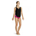 Bloch FT511 Lace Up Front Tank Top Tank - Black Front