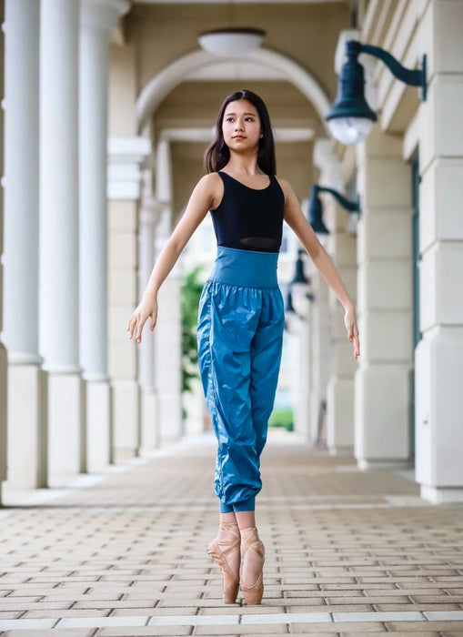 The Andrea Trash Pants By Chic Ballet Dancewear - Deep Blue - Front