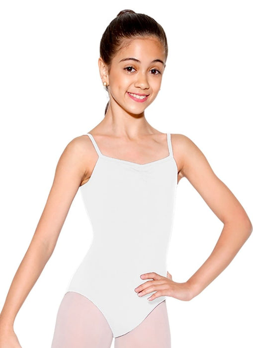 So Danca SL05 Child Pinch Front Leotard White - Front