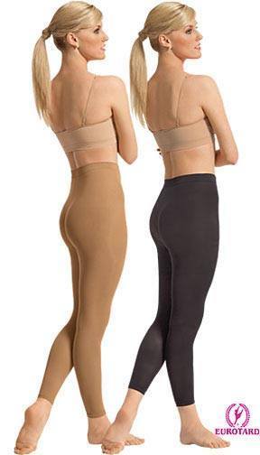 Black Footless Dance Tights Adults
