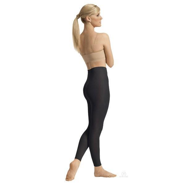 Plus Size Black High Waisted Shaping Footless Tights | Yours Clothing