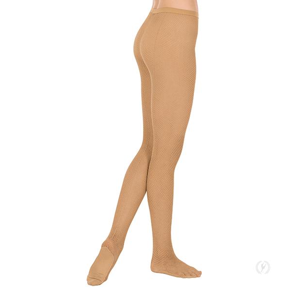 Professional Back Seam Fishnet Tights with Lined Foot