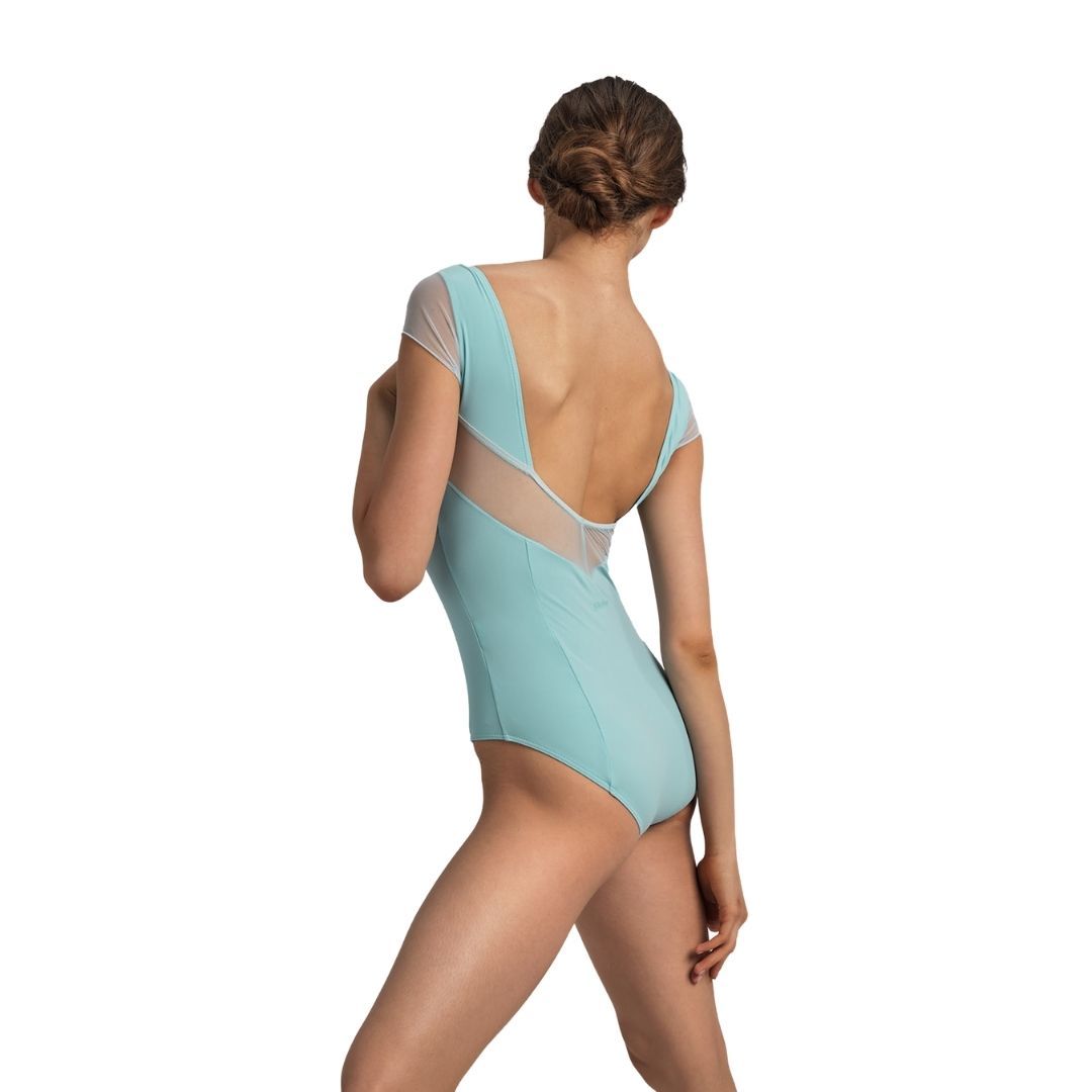 Nikolay DA2003 Effie Mesh Cap Sleeve Leotard - Back