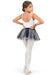 Capezio 11312C Child Double Layer Pull-on Skirt Black - Back