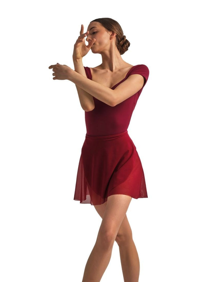 Nikolay Eden Skirt With Tie Bordeaux - Front