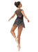 Mirella MS163 Print Skirt Black - Back