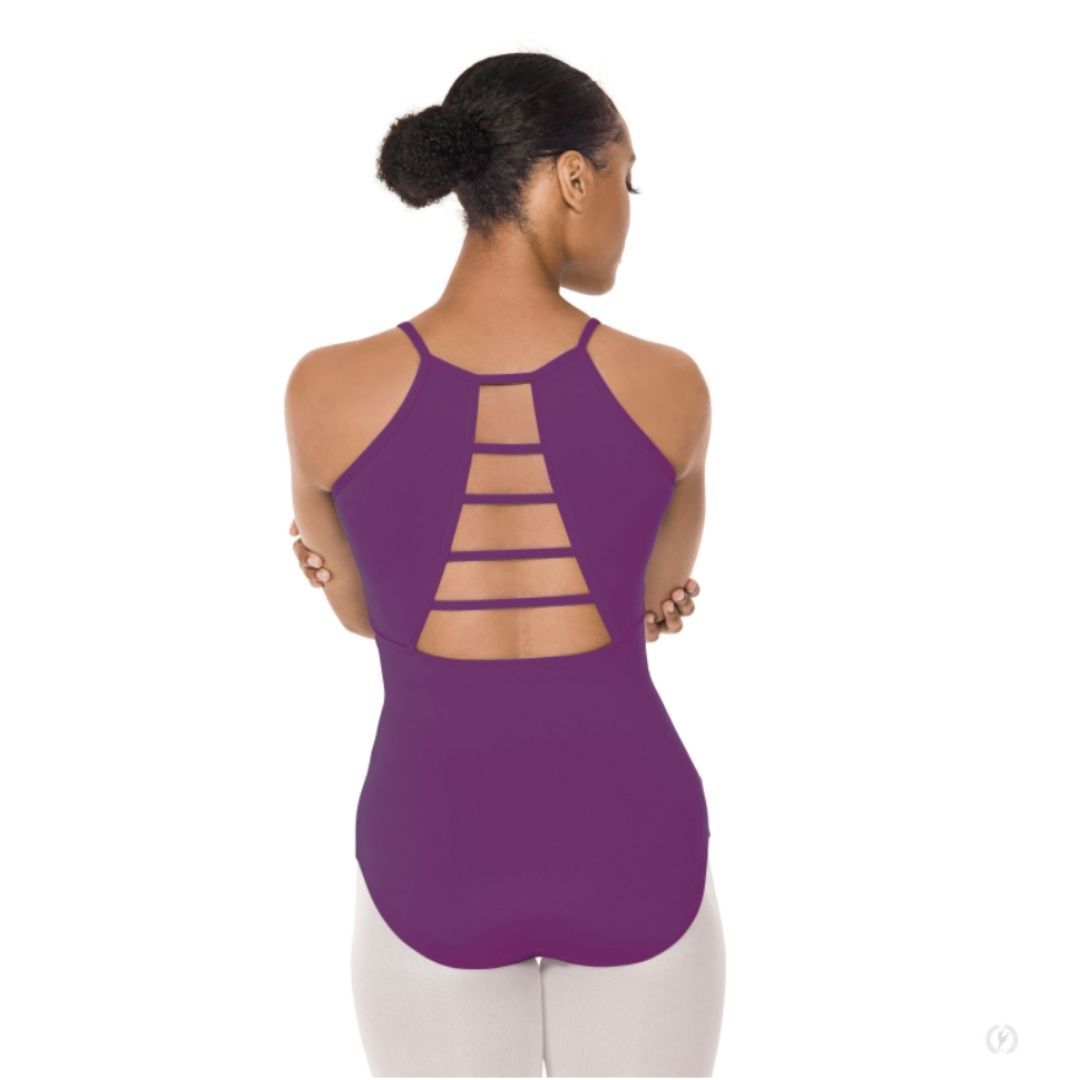 Eurotard 44486 Ladder Back Leotard Eggplant - Back