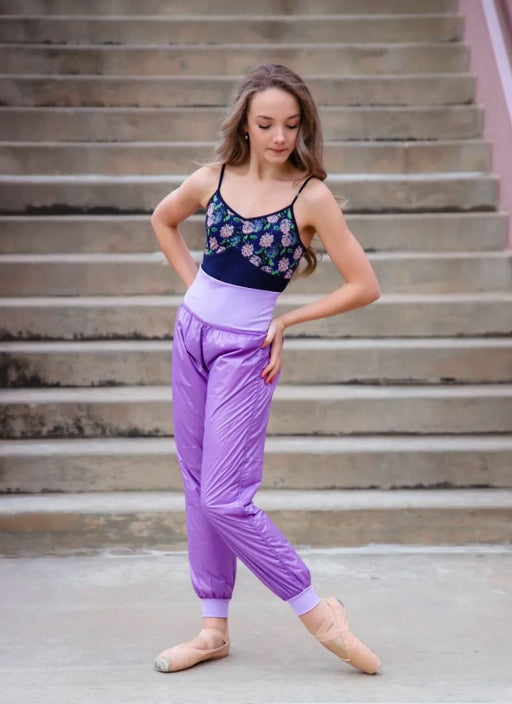 The Andrea Trash Pant By Chic Ballet Dancewear - Lilac - posing