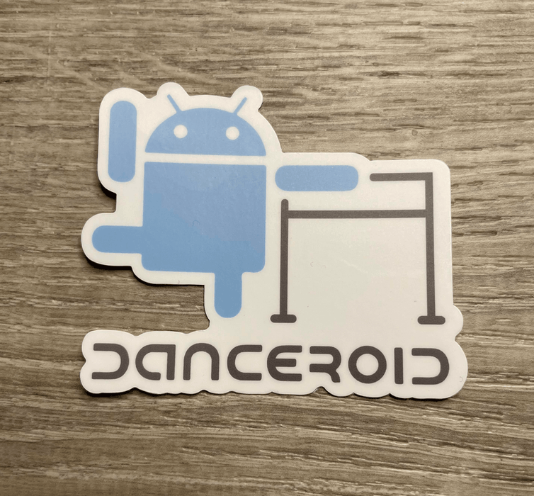 Danceroid Dance Parody Vinyl Sticker