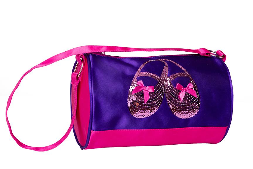 Horizon Dance 3411 Satin & Sequins Duffel Bag - Purple
