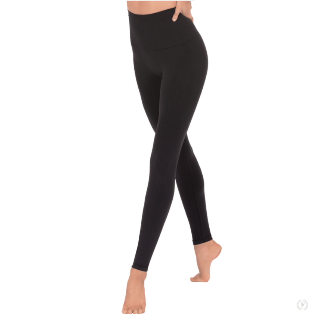 Eurotard 34942 Seamless Microfiber High Waist Leggings with Tummy Control Waist