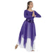 Eurotard 39768 Single Handkerchief Skirt/Top - Adult purple