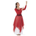 Eurotard 39768 Single Handkerchief Skirt/Top - Adult red