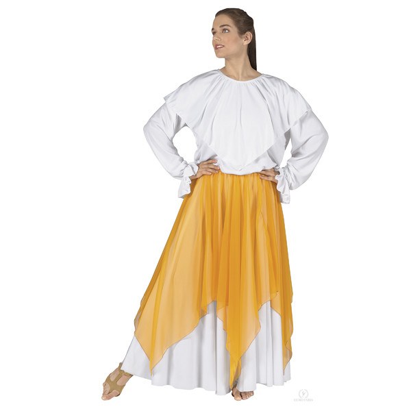 Eurotard 39768 Single Handkerchief Skirt/Top - Adult yellow