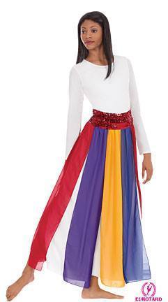 Multi-Color Streamer Skirt