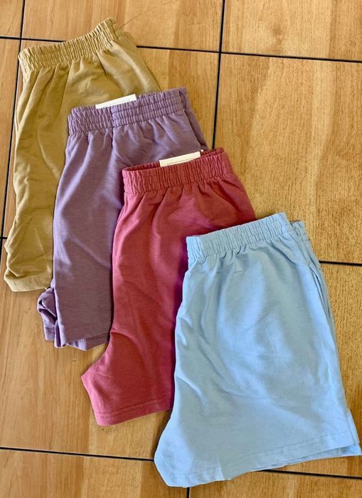 Stretch Terry Basic Elastic Waistband Sweatshorts - all the colors