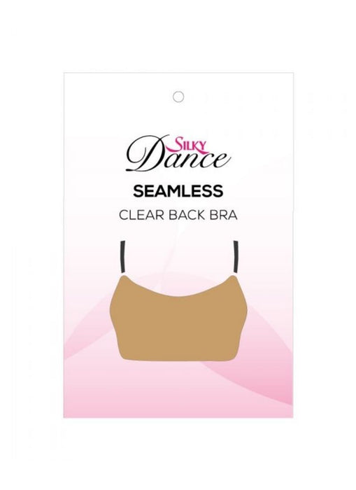 Girls' Seamless Microfiber Clear Back Bra, Dancewear