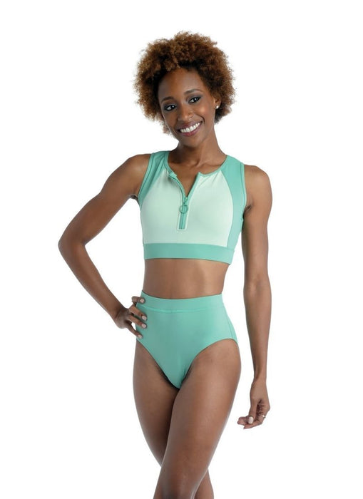 Danz N Motion 21410A/C High Waisted Briefs Seafoam - Front