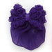 Dasha Rosette Bow with Snood - Purple