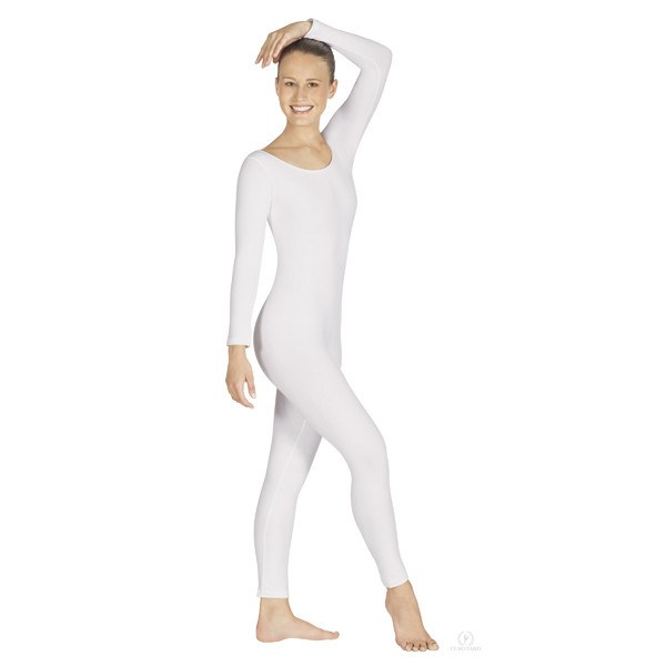 Microfiber Unitard White