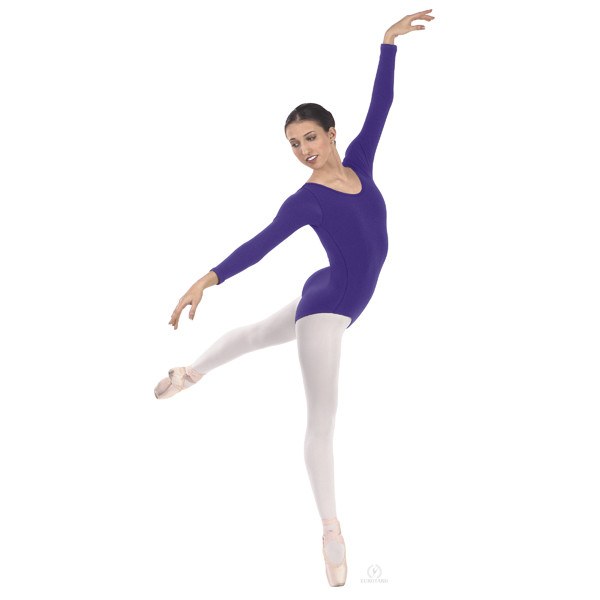 Eurotard 44265 Long Sleeve Microfiber Leotard  purple