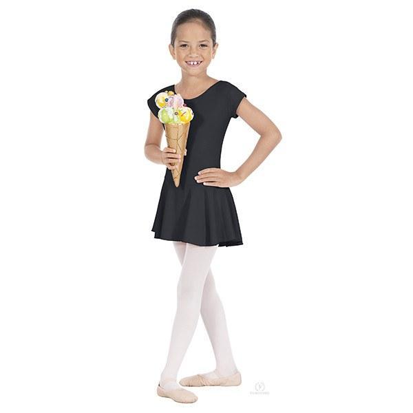 Eurotard 44285 Microfiber Bow Back Leotard with Attached Skirt - Child