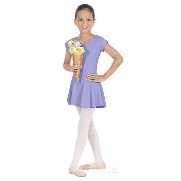 Eurotard 44285 Microfiber Bow Back Leotard with Attached Skirt - Child