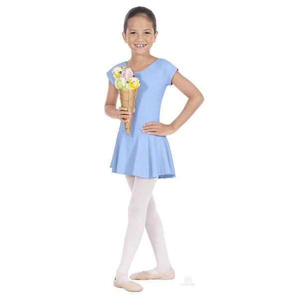 Eurotard 44285 Microfiber Bow Back Leotard with Attached Skirt - Child