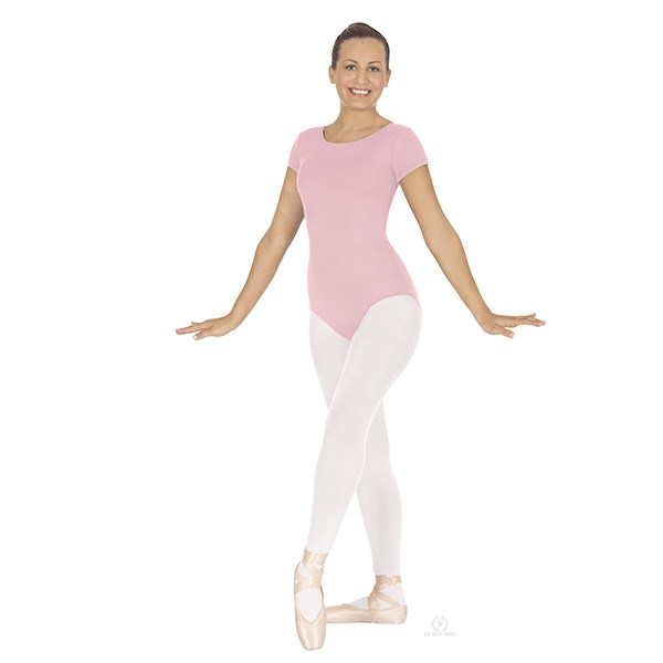 Eurotard 44475 Short Sleeve Leotard - Adult pink