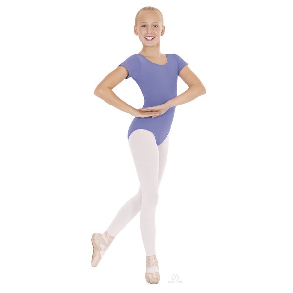 Eurotard 44475C Short Sleeve Microfiber Leotard - Child lilac