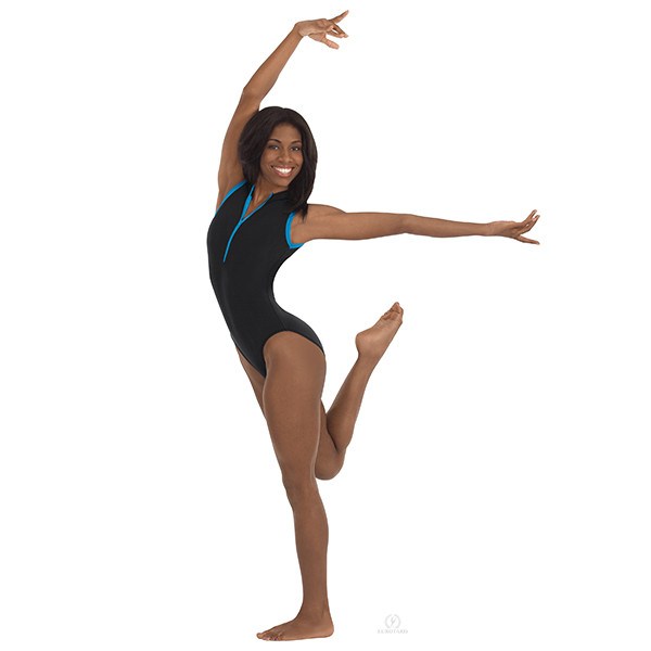 Eurotard 44518 Michelle Microfiber Zipper Front Leotard - Adult