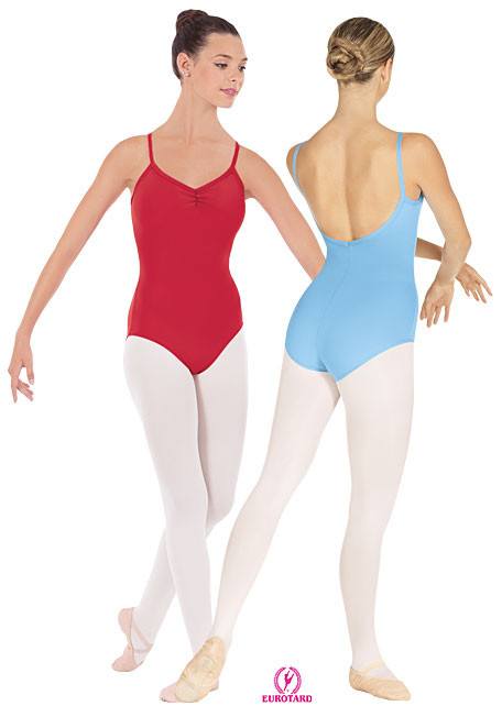Pinch Front and "V" Back Camisole Leotard