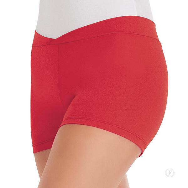 Microfiber "V" Front Booty Shorts Color Choices Red