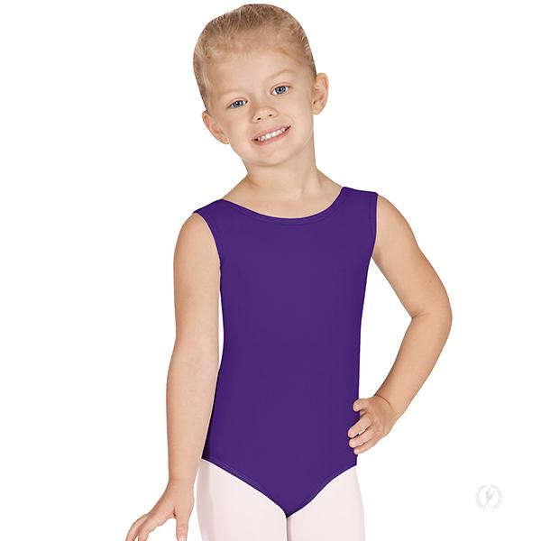 Eurotard Microfiber Tank Leotard With Fully Lined Front - Child
