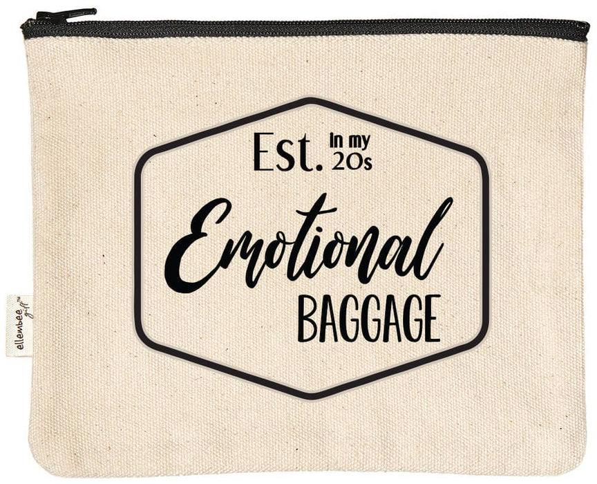 Emotional baggage established in my 20s funny Zipper Pouches
