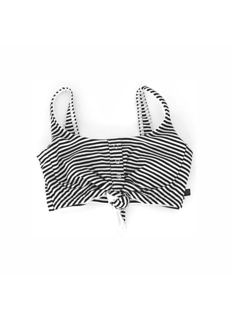 Honeycut Knot-Yet Top White/Black-Closeout