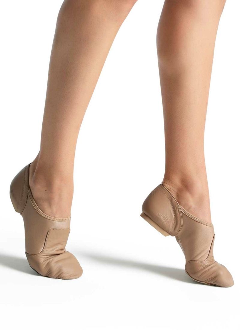 Capezio CG33W Dance Glove Shoe Caramel - Adult