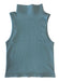 Essential Mock Neck Ribbed Tank - Green