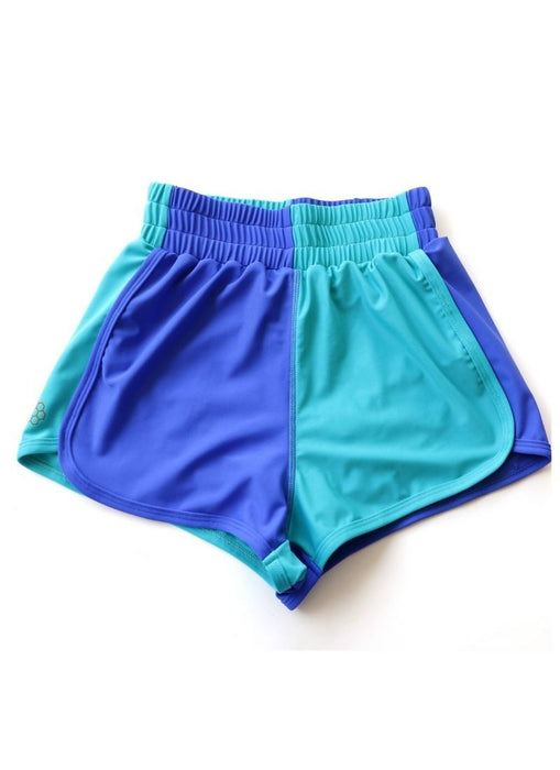 Honeycut BAQ211 Flip Shorts - Money Blue & Green - Closeout