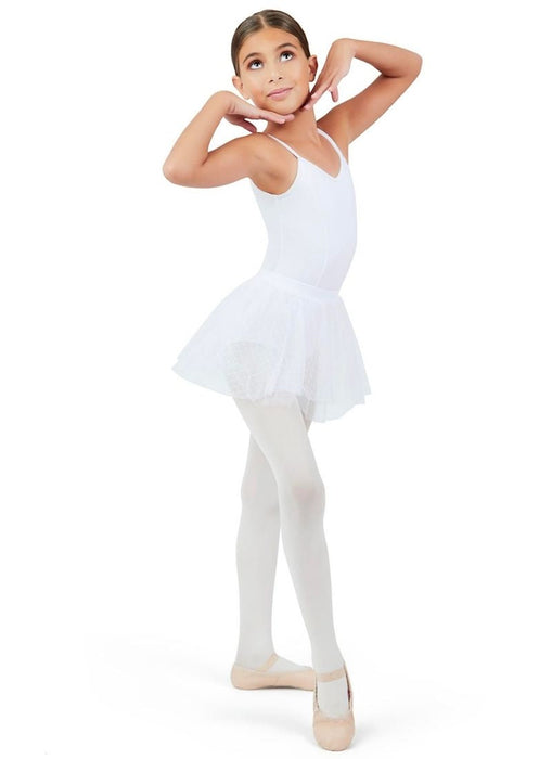 Capezio 11312C Child Double Layer Pull-on Skirt - White