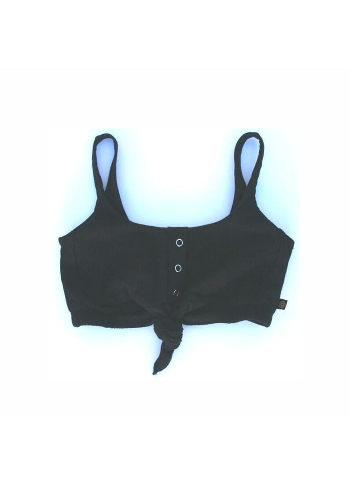 Honeycut Knot-Yet Top Black-Closeout